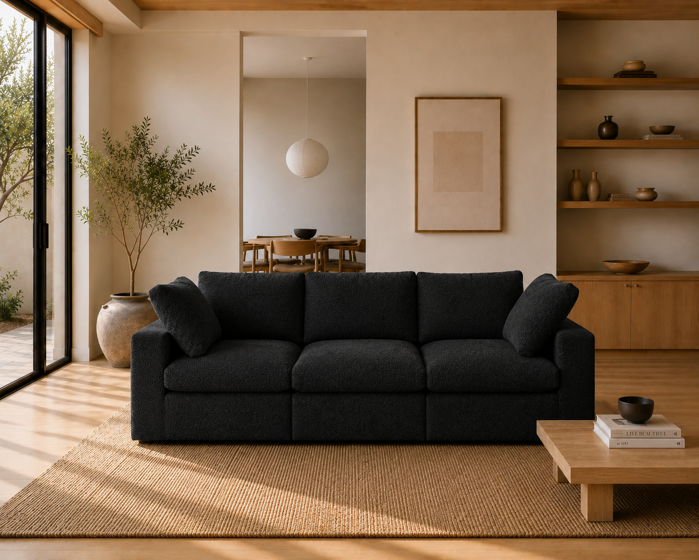 Mirewood Valen 3-Seater Machine-Washable Modular Cloud Sofa