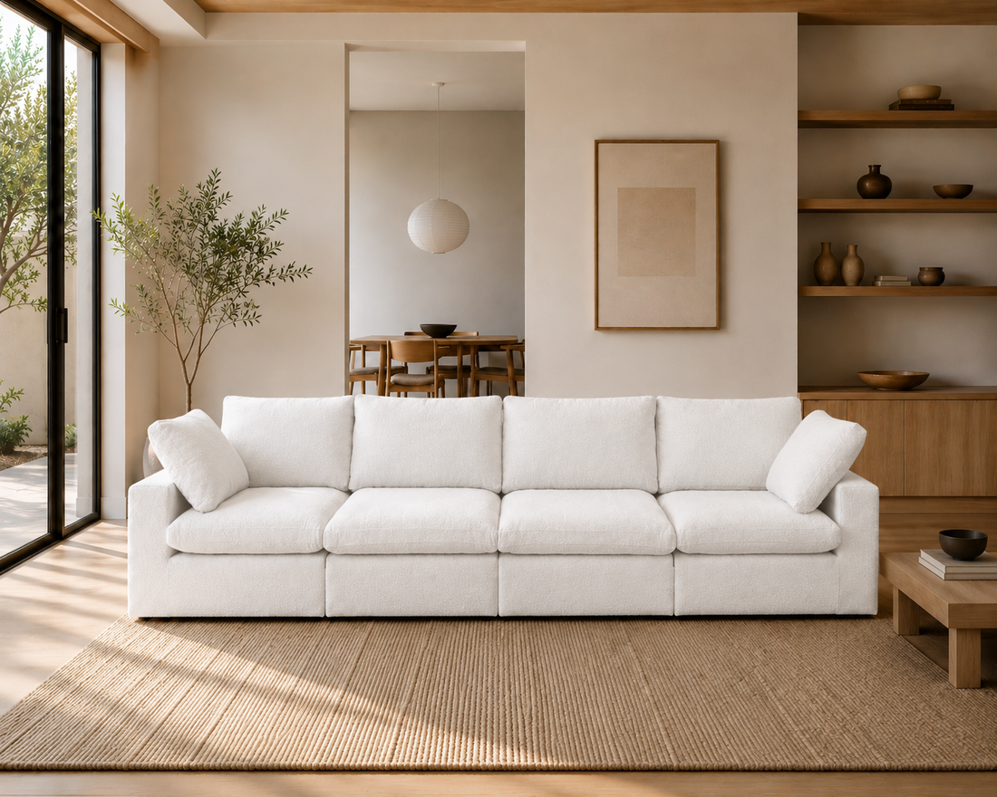 Mirewood Valen 4-Seater Machine-Washable Modular Cloud Sofa